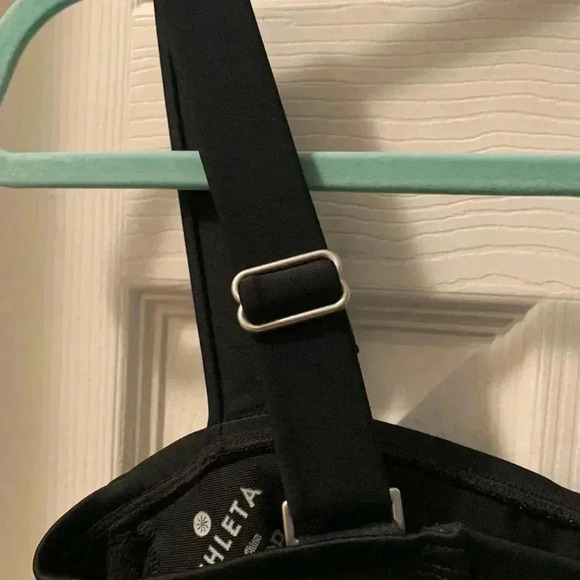 ATHLETA Pura Dress Black Strappy Fitted Cups Adjustable Straps - Picture 7 of 12